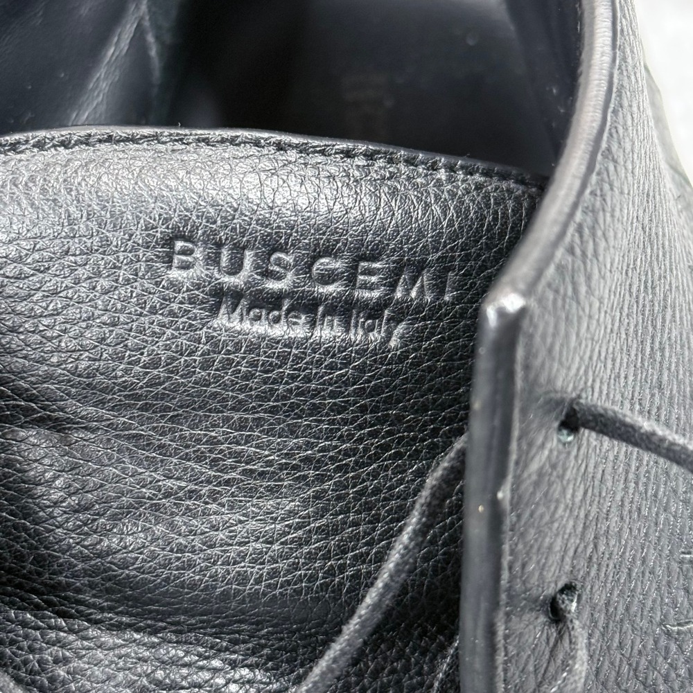 Buscemi Gladiator Fringe Sneaker Mens EU 44 US 11 Black Studded Leather Chukka - Picture 11 of 13